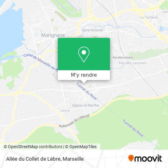 Allée du Collet de Lèbre plan