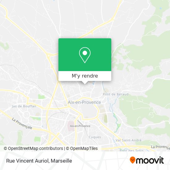 Rue Vincent Auriol plan