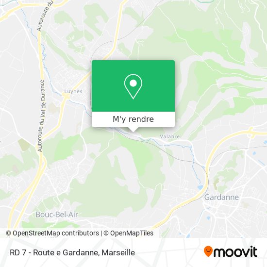 RD 7 - Route e Gardanne plan