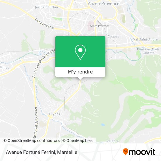 Avenue Fortuné Ferrini plan