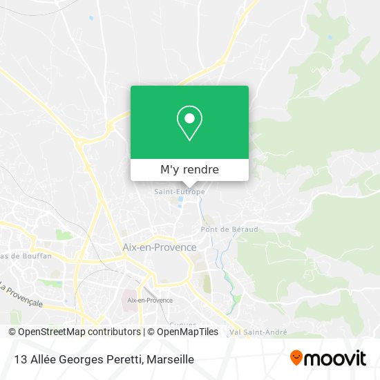 13 Allée Georges Peretti plan