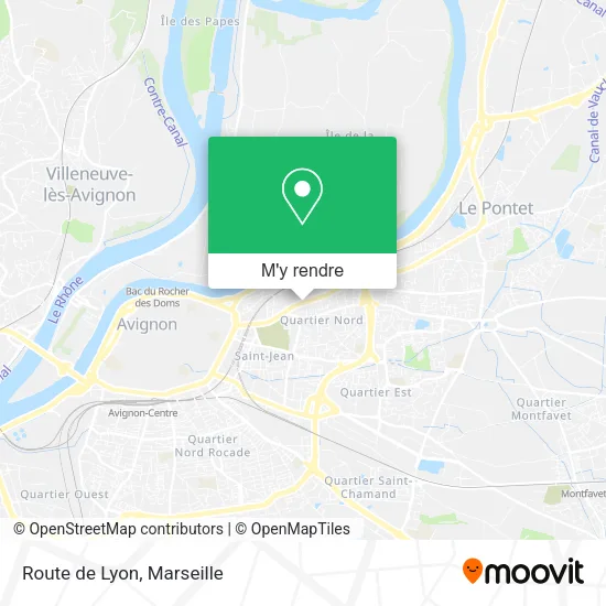 Route de Lyon plan