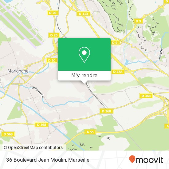 36 Boulevard Jean Moulin plan