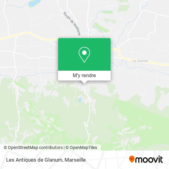 Les Antiques de Glanum plan