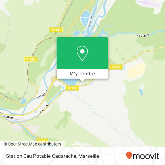 Station Eau Potable Cadarache plan