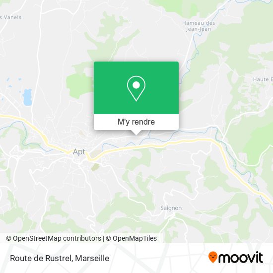 Route de Rustrel plan