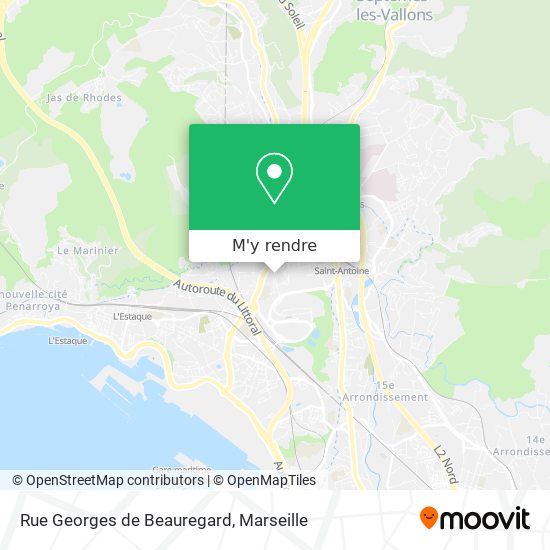 Rue Georges de Beauregard plan