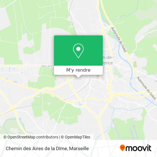 Chemin des Aires de la Dîme plan