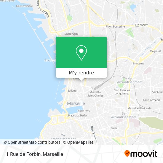1 Rue de Forbin plan