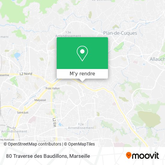 80 Traverse des Baudillons plan