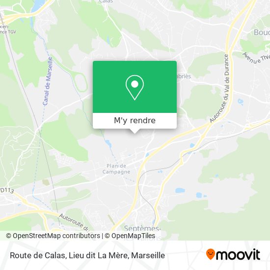 Route de Calas, Lieu dit La Mère plan