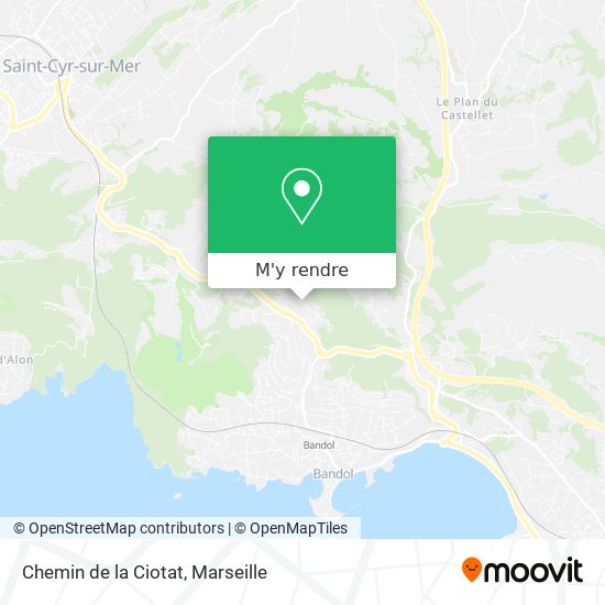 Chemin de la Ciotat plan