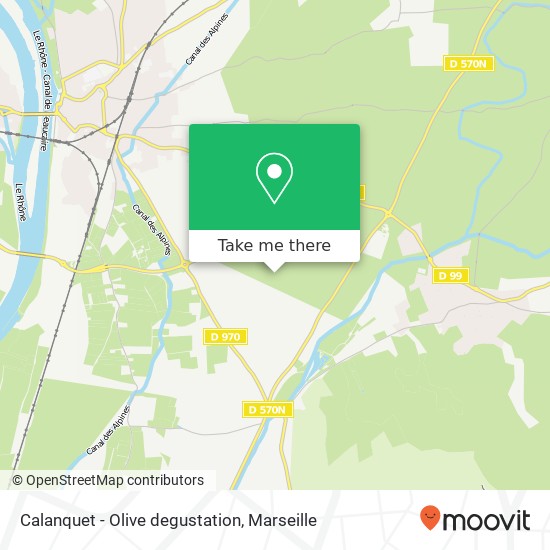 Calanquet - Olive degustation plan