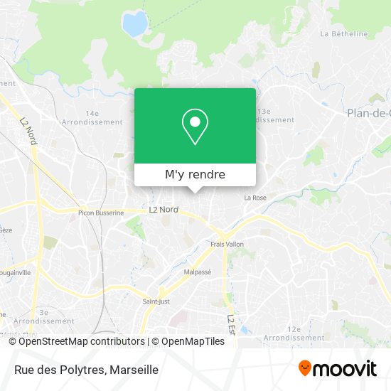 Rue des Polytres plan