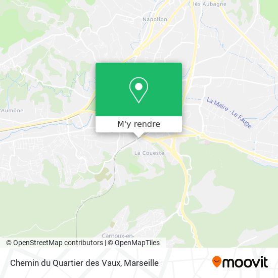 Chemin du Quartier des Vaux plan