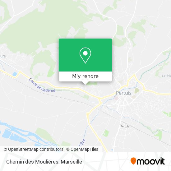 Chemin des Moulières plan