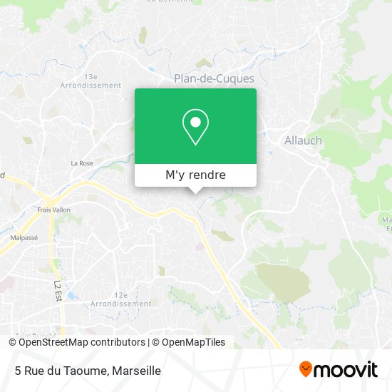 5 Rue du Taoume plan