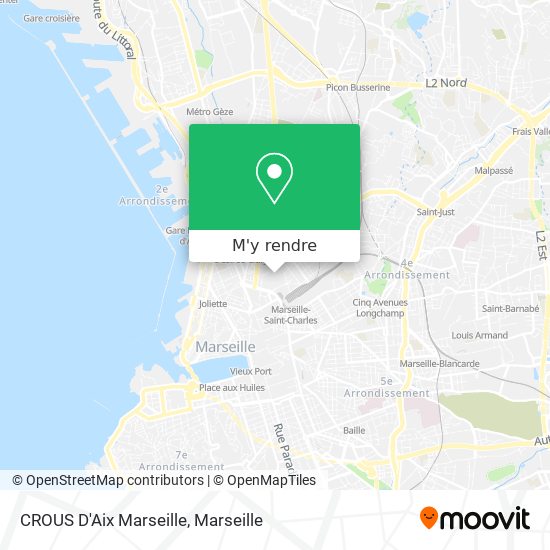 CROUS D'Aix Marseille plan