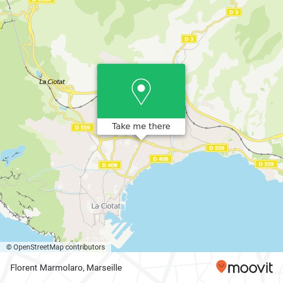 Florent Marmolaro, 1 Avenue Théodore Aubanel 13600 La Ciotat plan