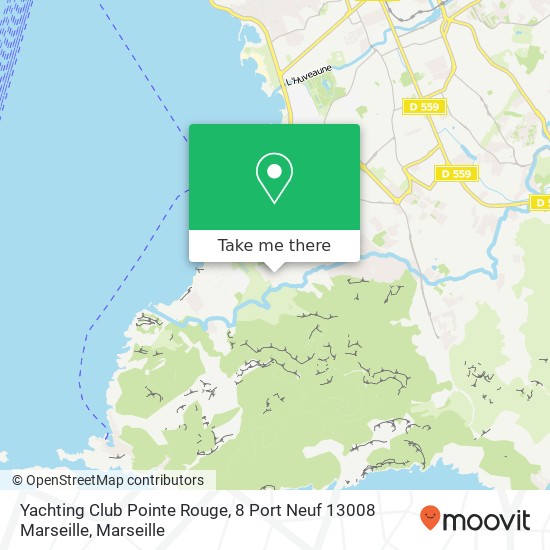 Yachting Club Pointe Rouge, 8 Port Neuf 13008 Marseille plan