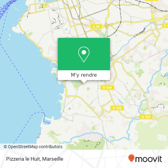 Pizzeria le Huit, 89 Avenue Clot-Bey 13008 Marseille plan