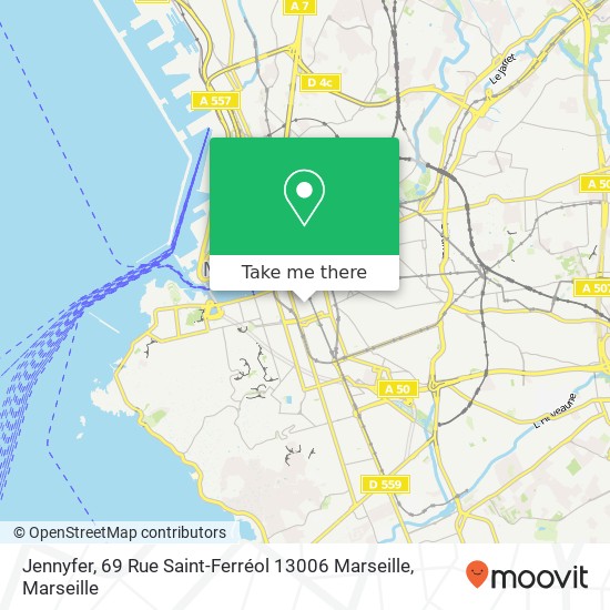 Jennyfer, 69 Rue Saint-Ferréol 13006 Marseille plan