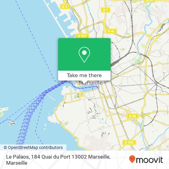 Le Palaos, 184 Quai du Port 13002 Marseille plan
