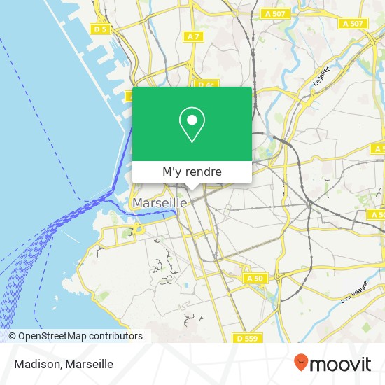 Madison, 18 Rue Tapis Vert 13001 Marseille plan