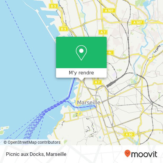 Picnic aux Docks, 10 Place de la Joliette 13002 Marseille plan