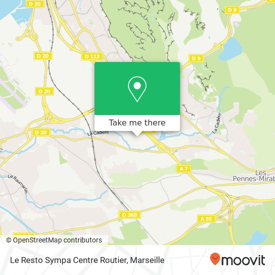 Le Resto Sympa Centre Routier, 1 Voie du Portugal 13127 Vitrolles plan