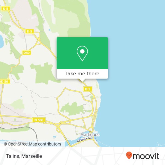 Talins, Route d'Istres 13500 Martigues plan