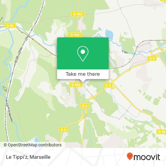 Le Tippi'z, 140 Rue des Monges 13290 Aix-en-Provence plan