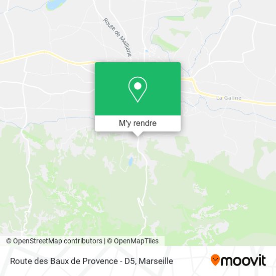 Route des Baux de Provence - D5 plan