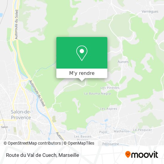 Route du Val de Cuech plan