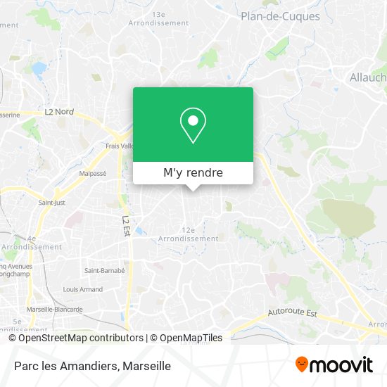 Parc les Amandiers plan