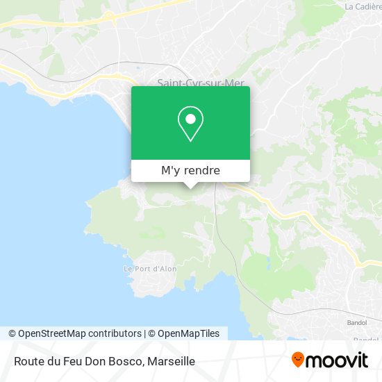 Route du Feu Don Bosco plan