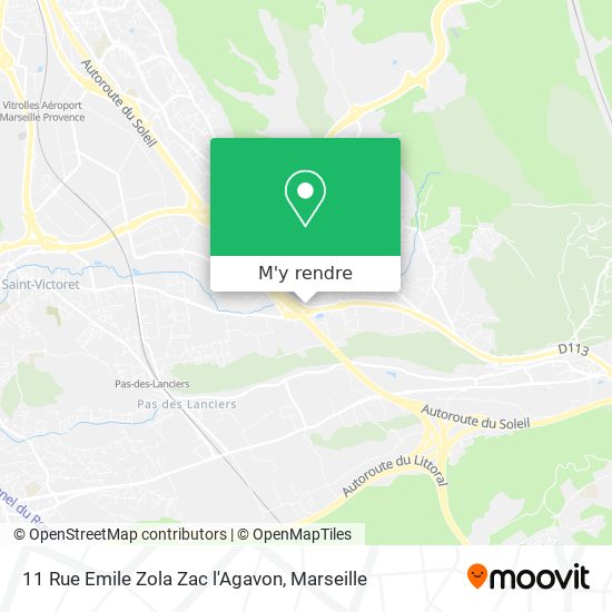 11 Rue Emile Zola Zac l'Agavon plan
