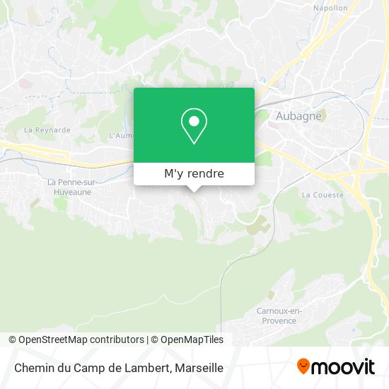Chemin du Camp de Lambert plan