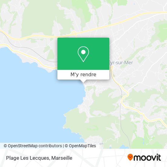 Plage Les Lecques plan