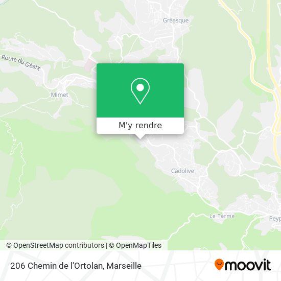 206 Chemin de l'Ortolan plan