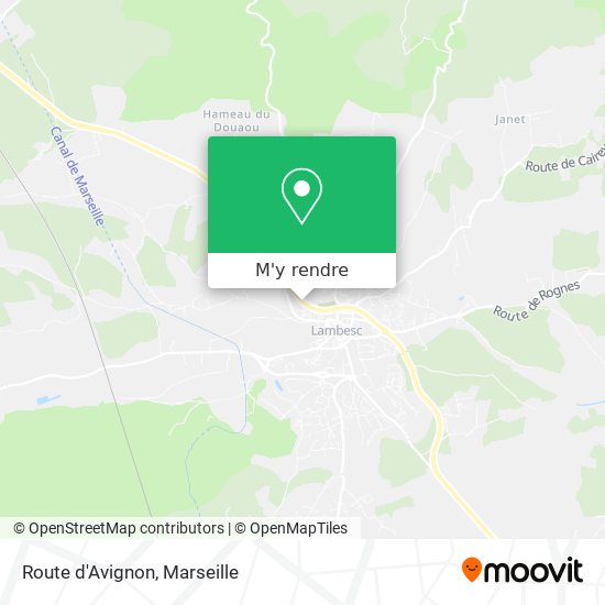 Route d'Avignon plan