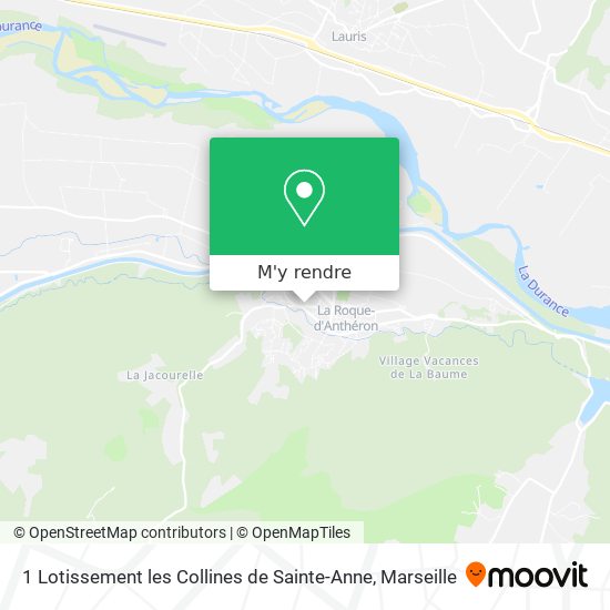1 Lotissement les Collines de Sainte-Anne plan