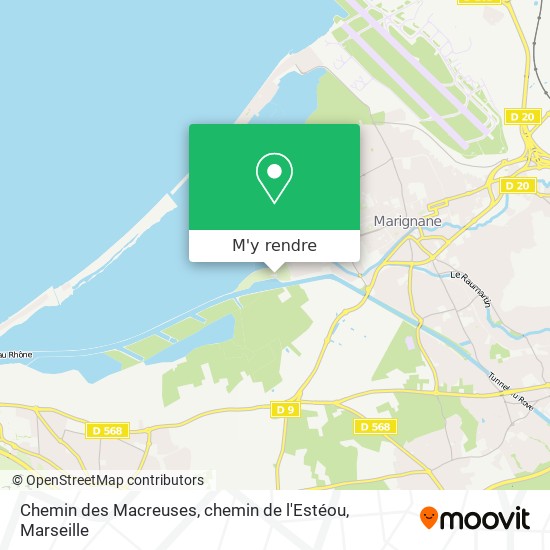 Chemin des Macreuses, chemin de l'Estéou plan