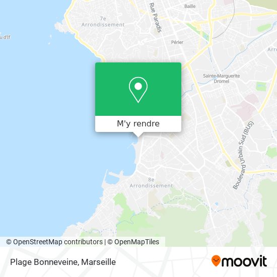 Plage Bonneveine plan
