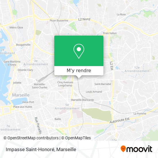 Impasse Saint-Honoré plan