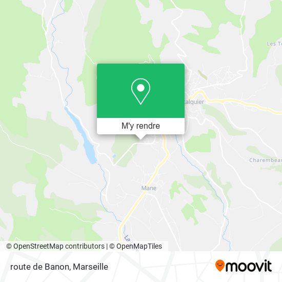 route de Banon plan