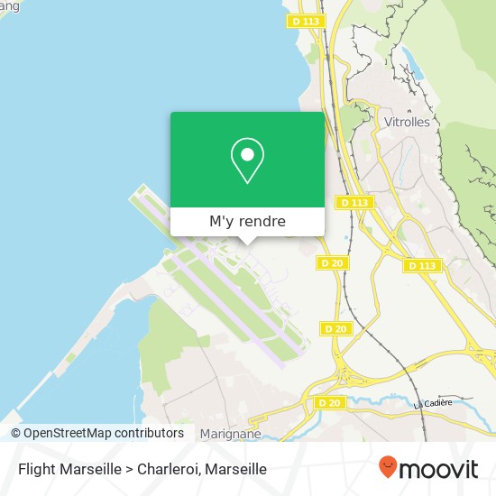 Flight Marseille > Charleroi plan