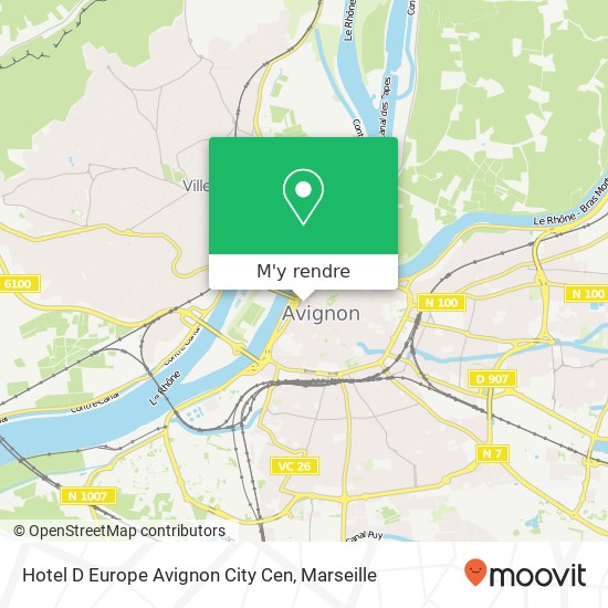 Hotel D Europe Avignon City Cen plan