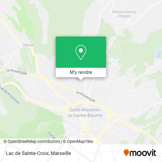 Lac de Sainte-Croix plan
