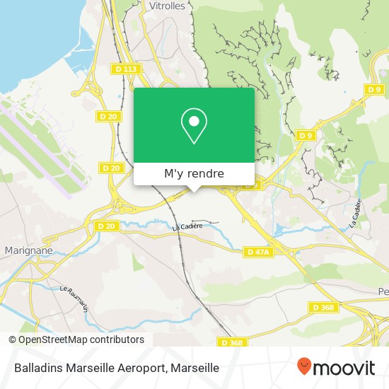 Balladins Marseille Aeroport plan